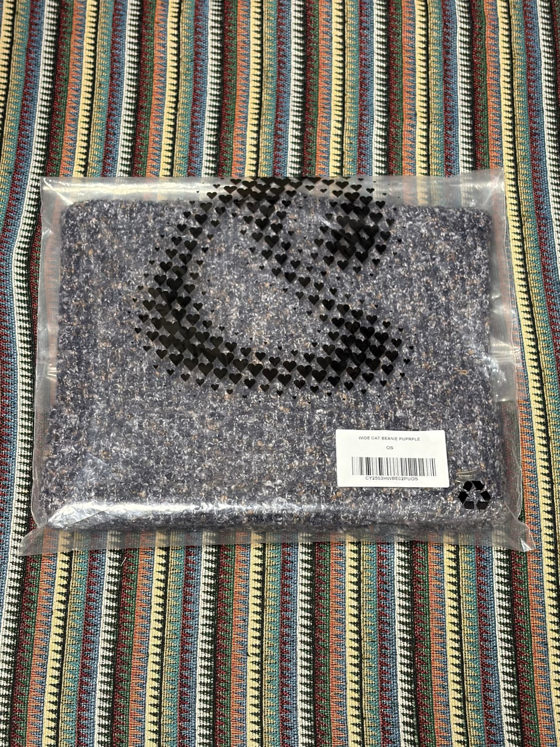 코이세이오 와이드 캣 비니 퍼플 상품이미지2