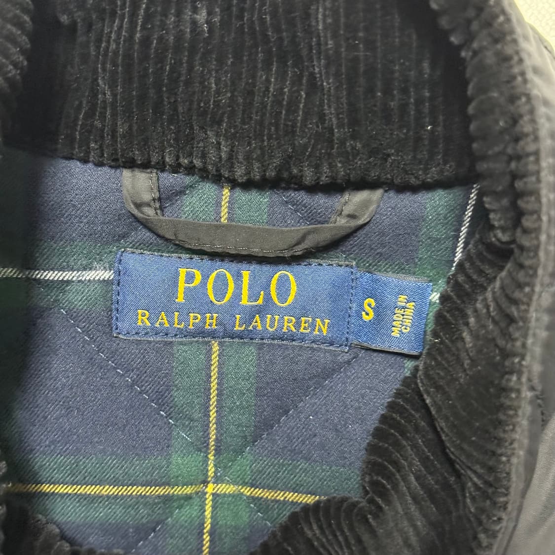 S 폴로랄프로렌 퀼팅 블랙 자켓 상품이미지4