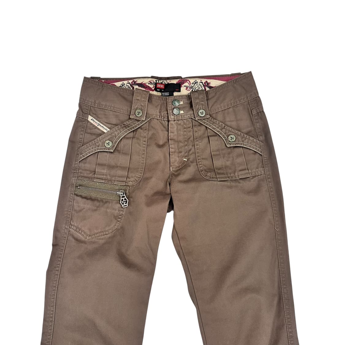 Diesel, Brown Western Semi Bootcut Pants 상품이미지4