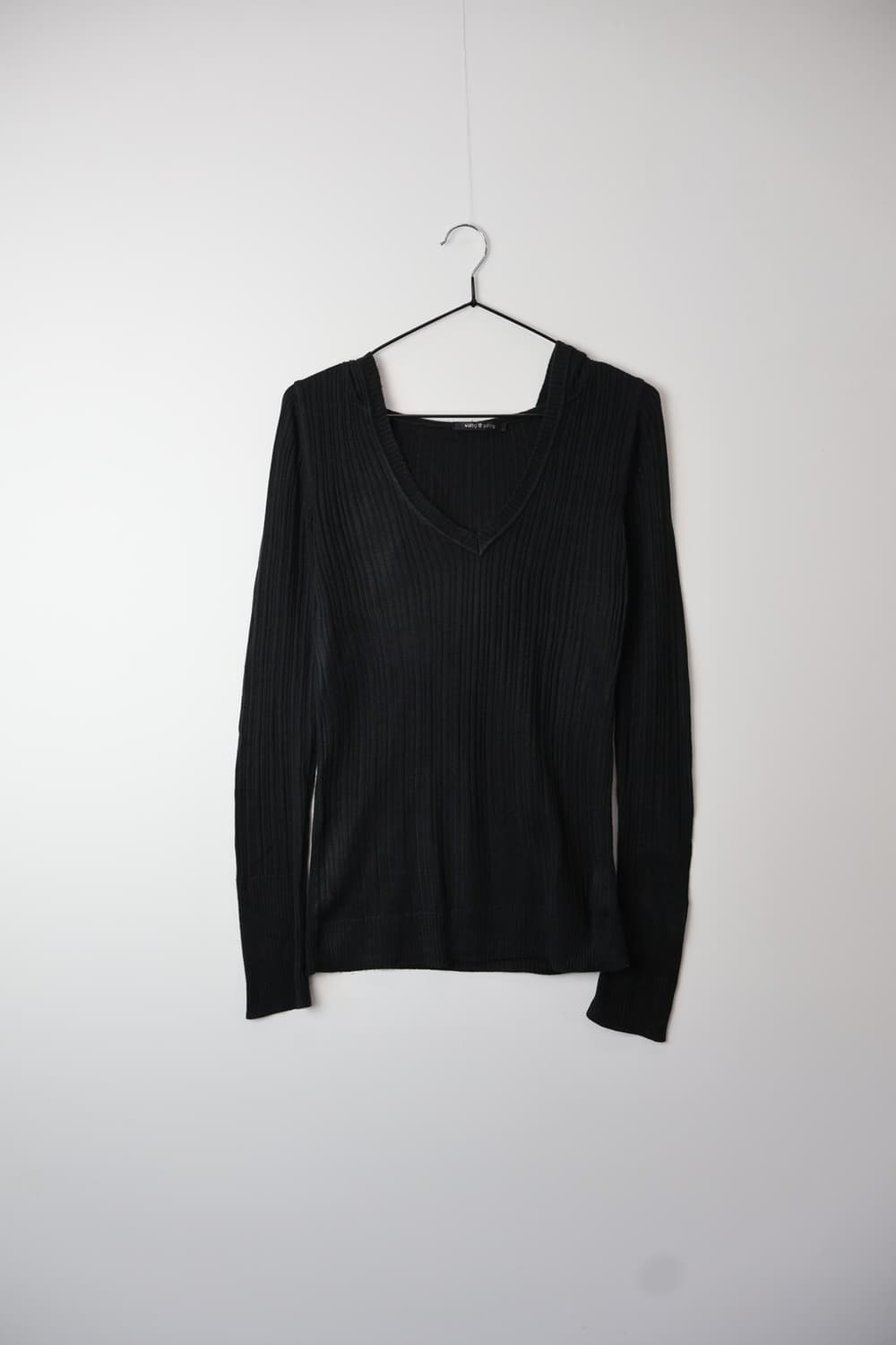 Jpn Black Slim Fit Hoodie Sweater 상품이미지3