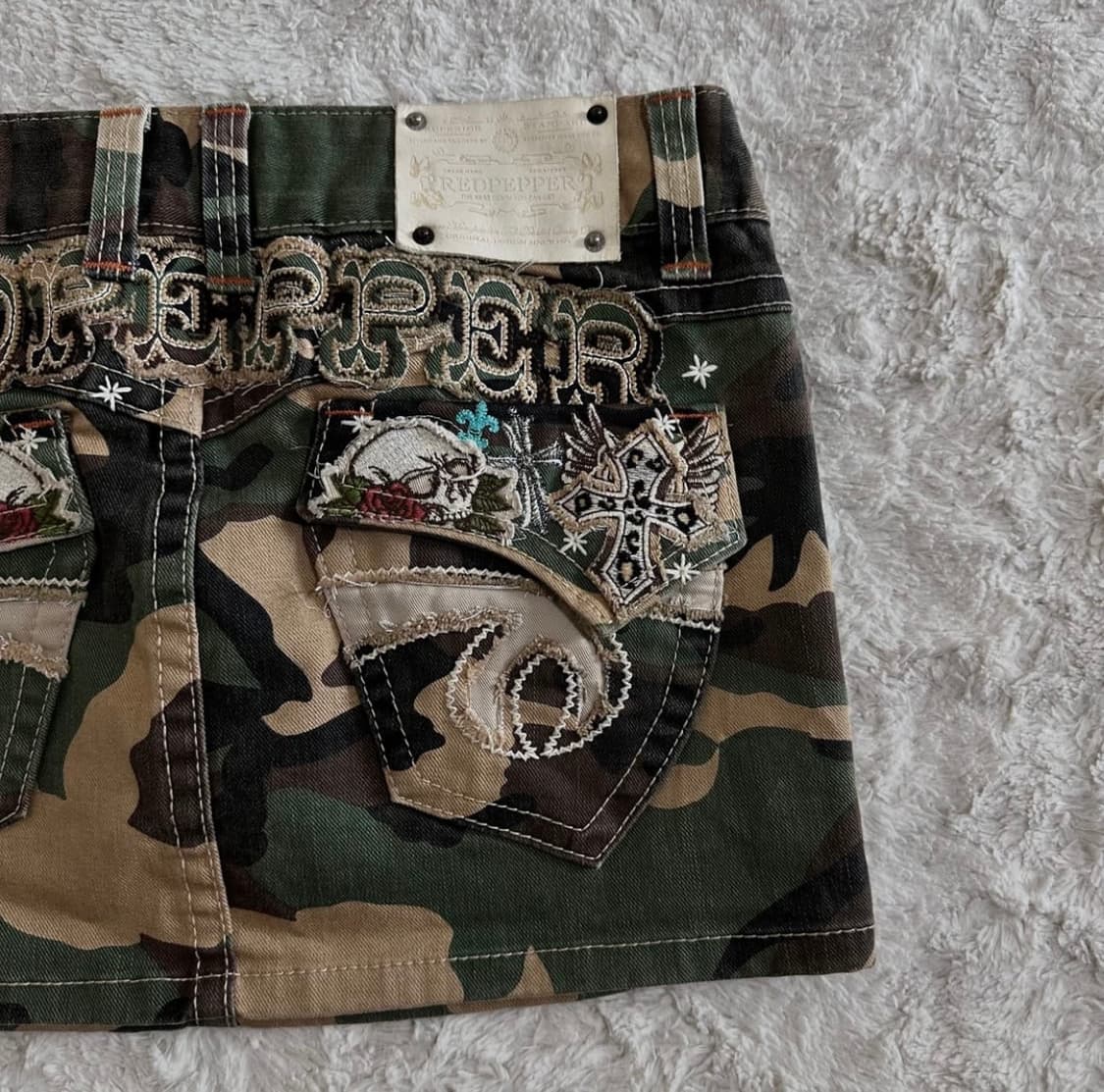 레드페퍼 카모 대장 미니스커트 상품이미지3