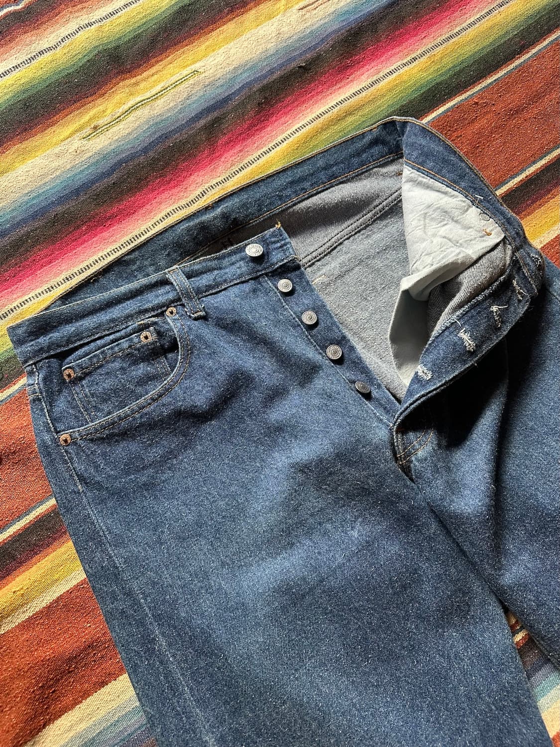 90s USA 빈티지 리바이스 501 데님 팬츠 상품이미지3
