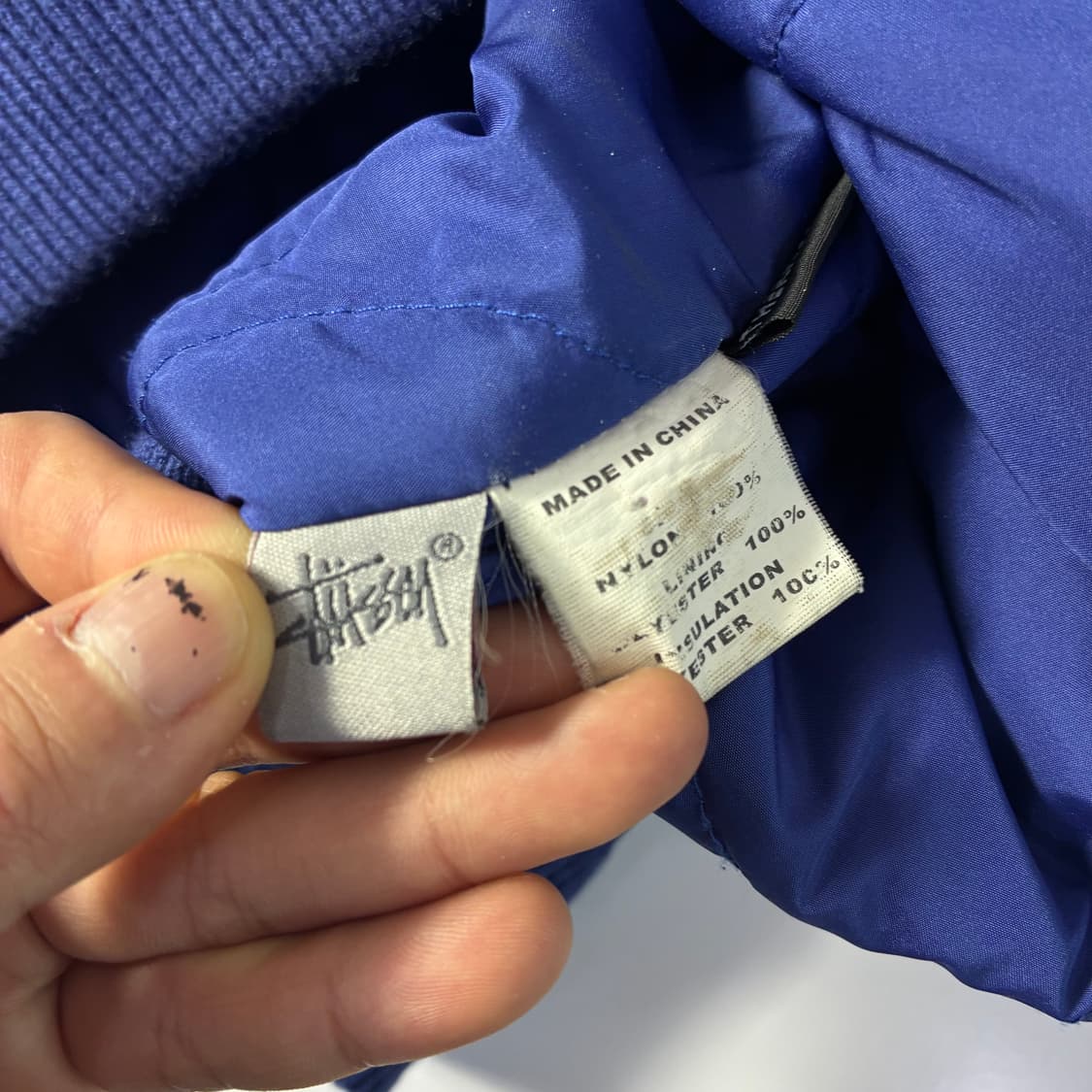 Stussy  스투시 00,s 크라운 스컬패치 바시티 자켓   상품이미지9