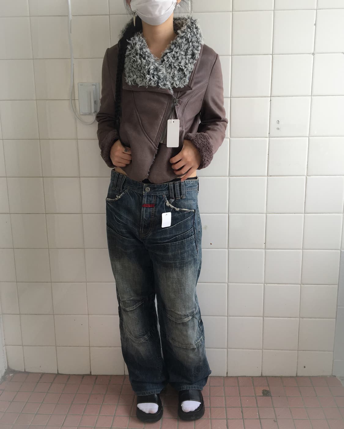 Fake fur layered mustang 상품이미지7