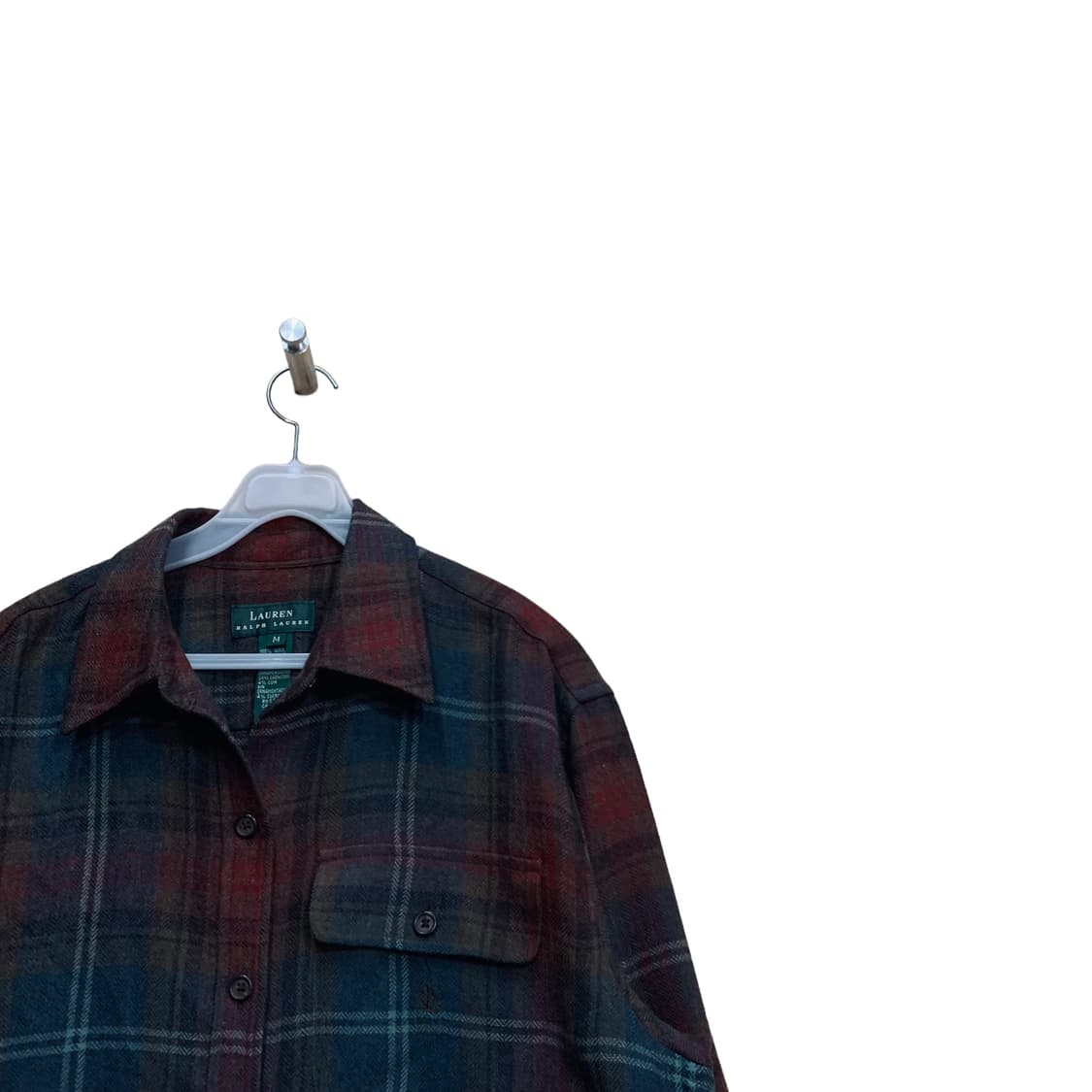 랄프로렌 울 엘보우패치 체크셔츠 상품이미지2