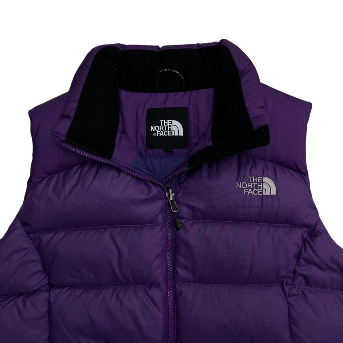 노스페이스 로고 퍼플 패딩조끼 95 상품이미지4