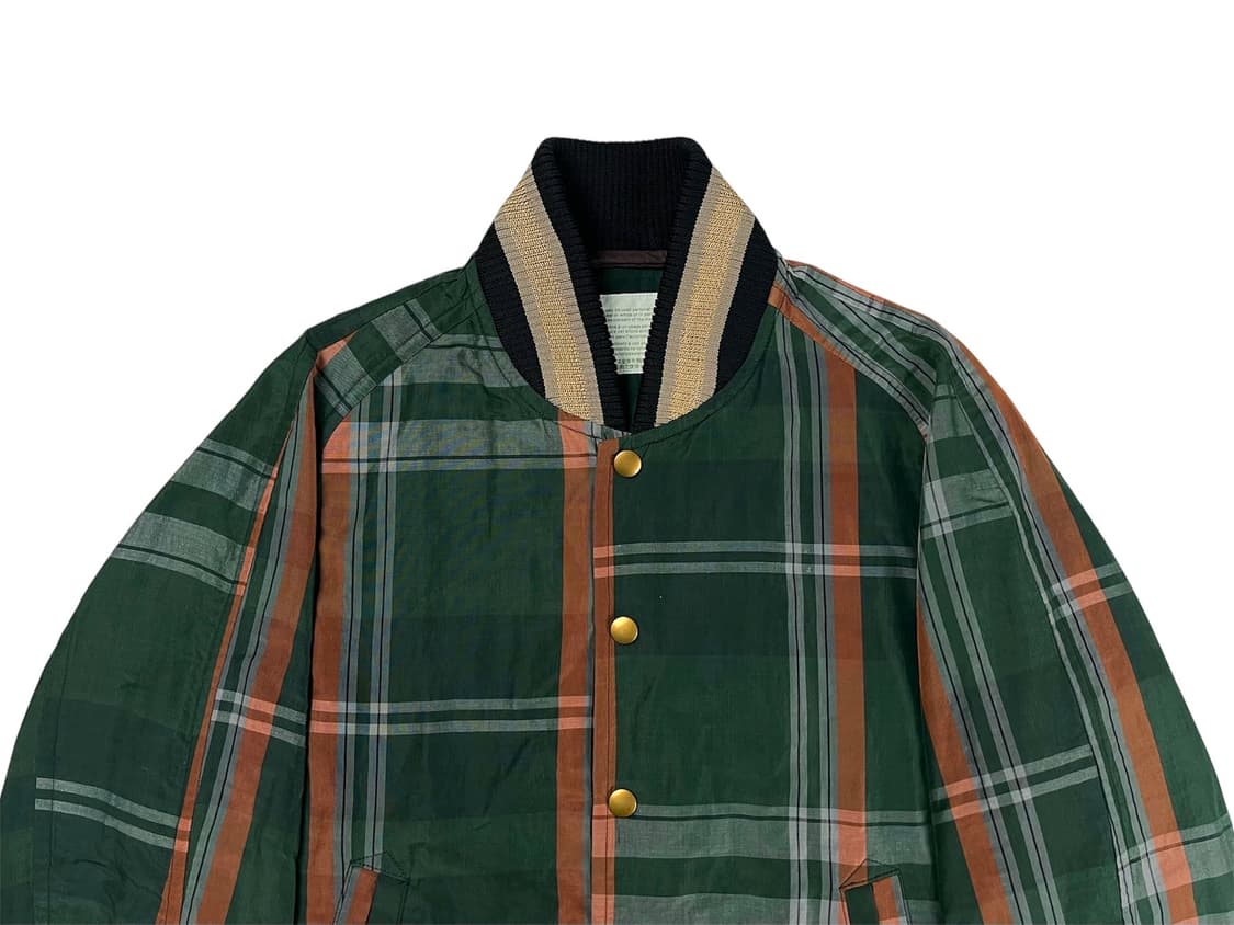 linen check blouson 상품이미지3