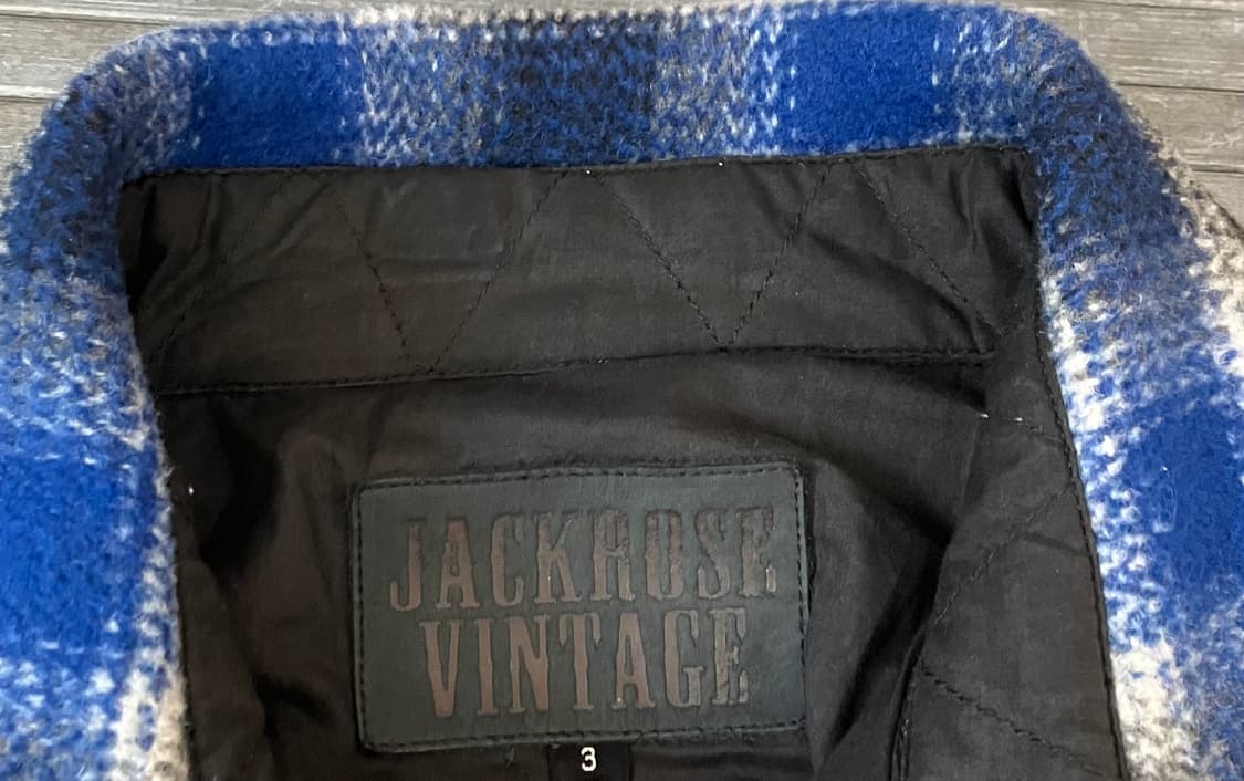 AC/DC blue flannel wool jacket 상품이미지4