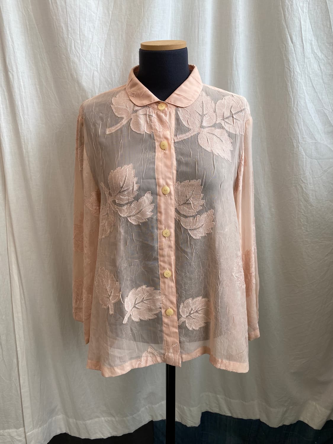 코랄 시스루 블라우스(F) 상품이미지3