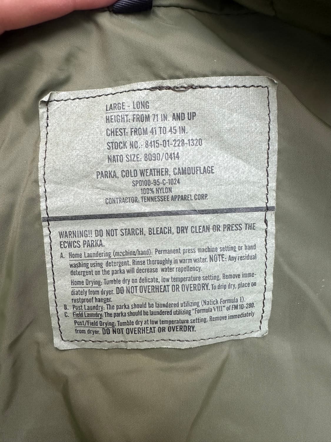 빈티지 90s 미군 우드랜드 1세대 고어텍스 자켓  상품이미지3