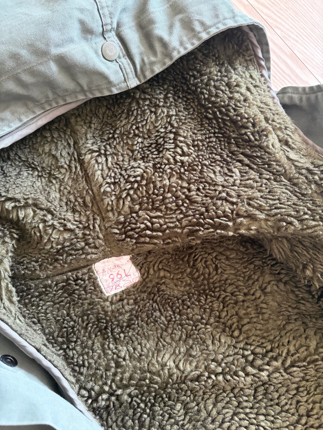 70s-80s 프랑스 공군 지급용 야상 파카 상품이미지3