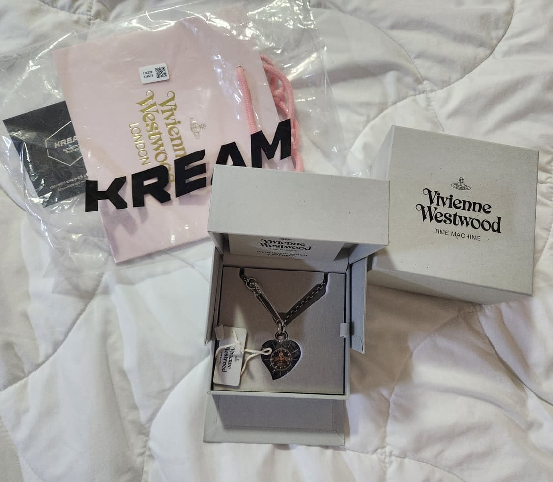 비비안웨스트우드 love heart 시계 목걸이 상품이미지2