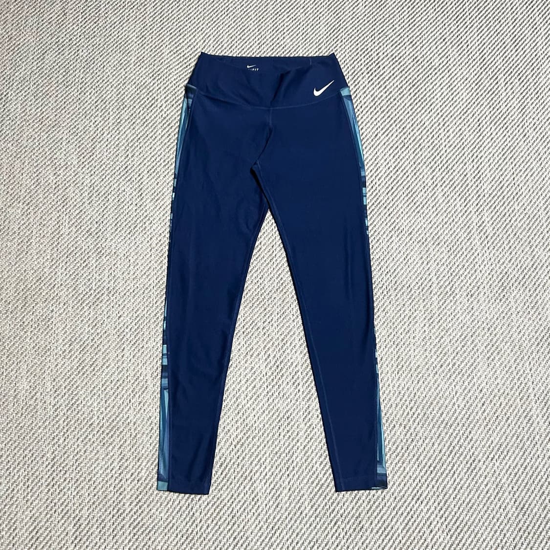 [M] Nike 나이키 우먼즈 드라이핏 레깅스 네이비 상품이미지1