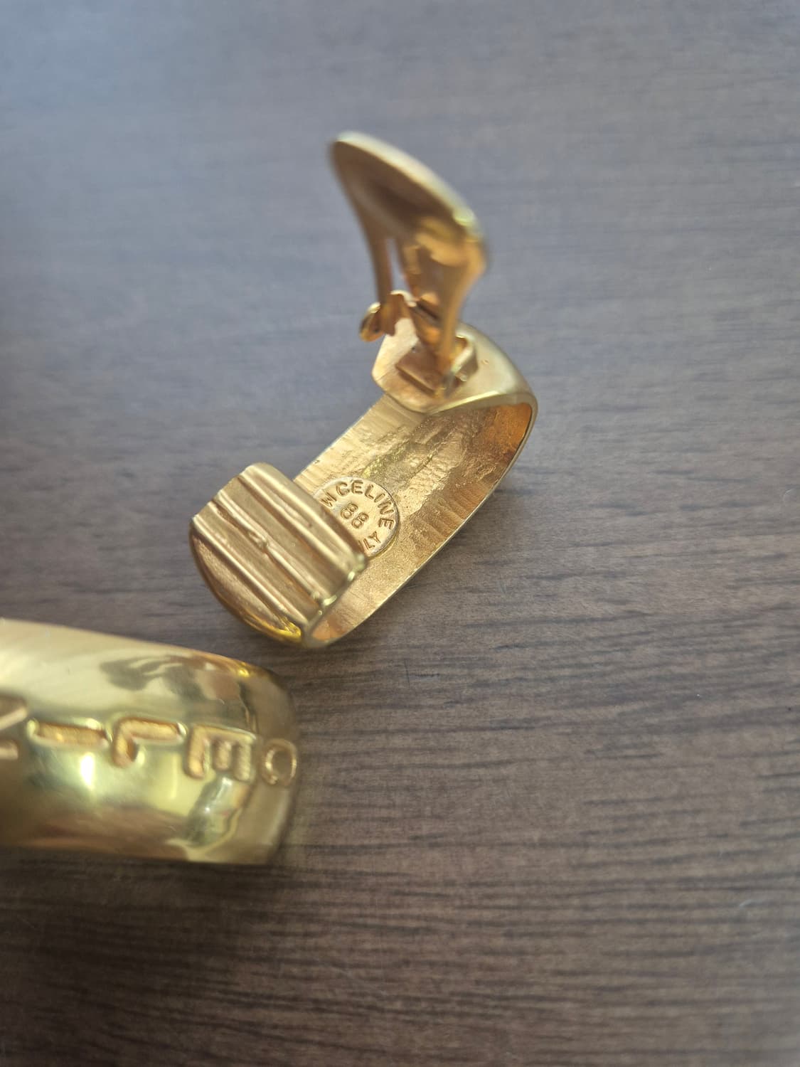 셀린느 빈티지 24k플레이트 귀걸이 상품이미지4