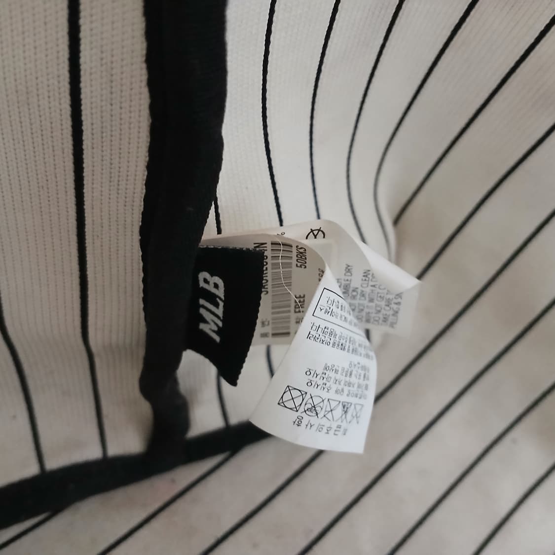 탄탄한 MLB 엠엘비 빅로고 폴리 니트 토트백 자카드 가방 상품이미지8