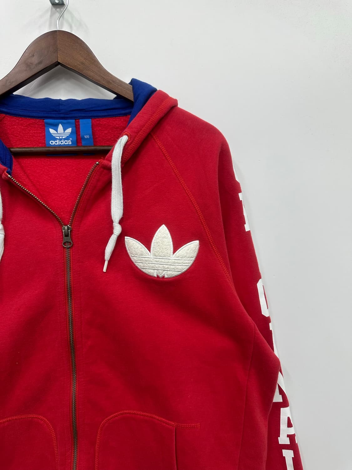 아디다스 레드 오리지널 후드집업  상품이미지3