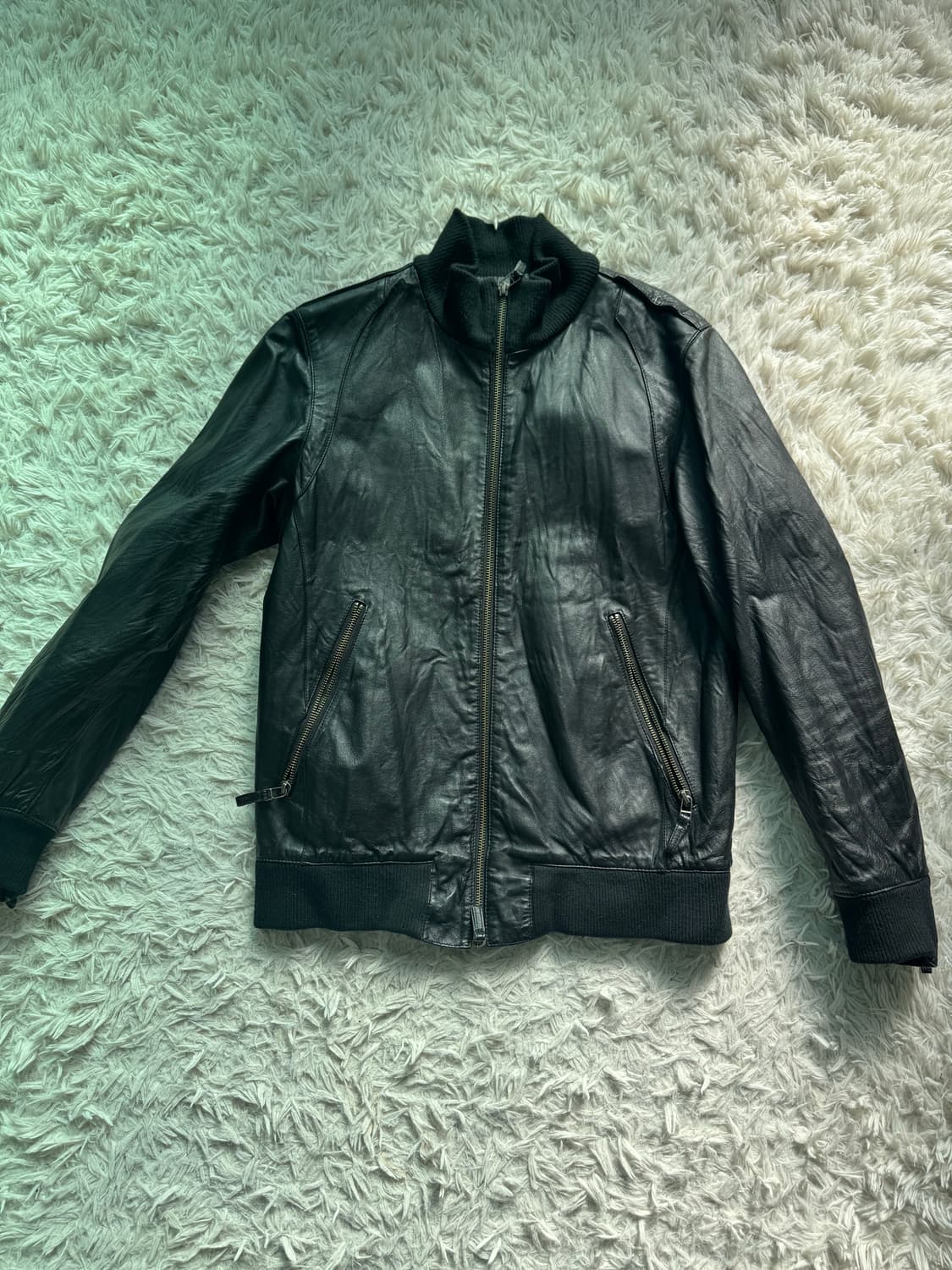 유나이티드 애로우즈 가죽 자켓 L 상품이미지3