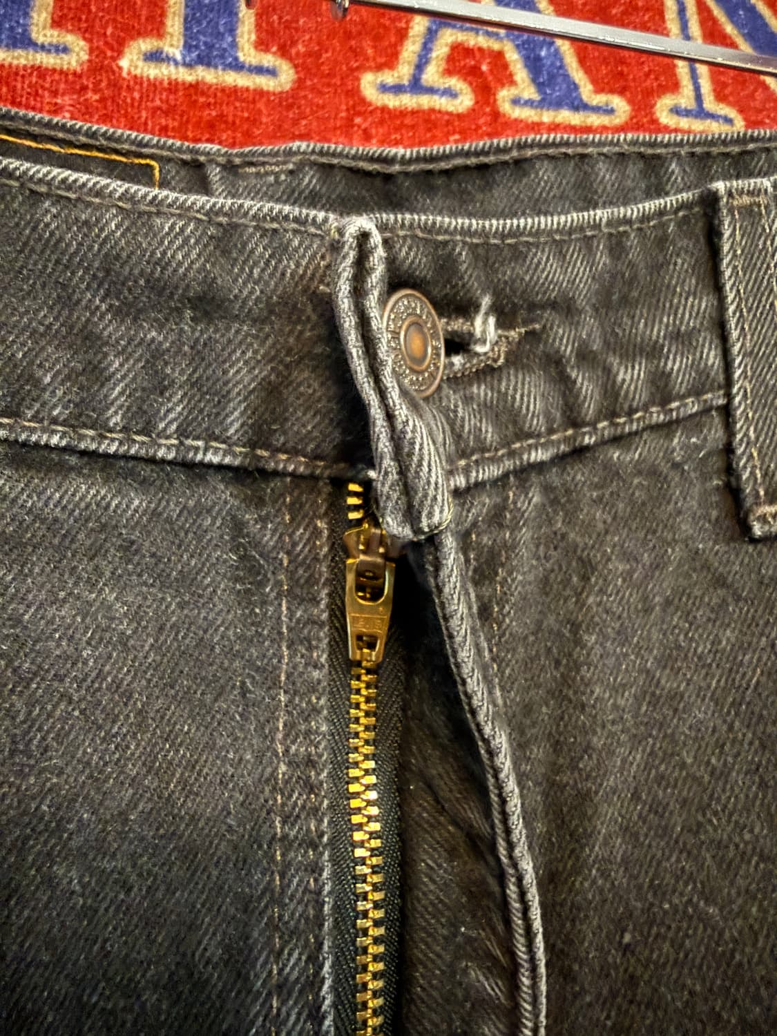 리바이스 90s 미제 550 흑청 40/32 지퍼플라이 상품이미지3