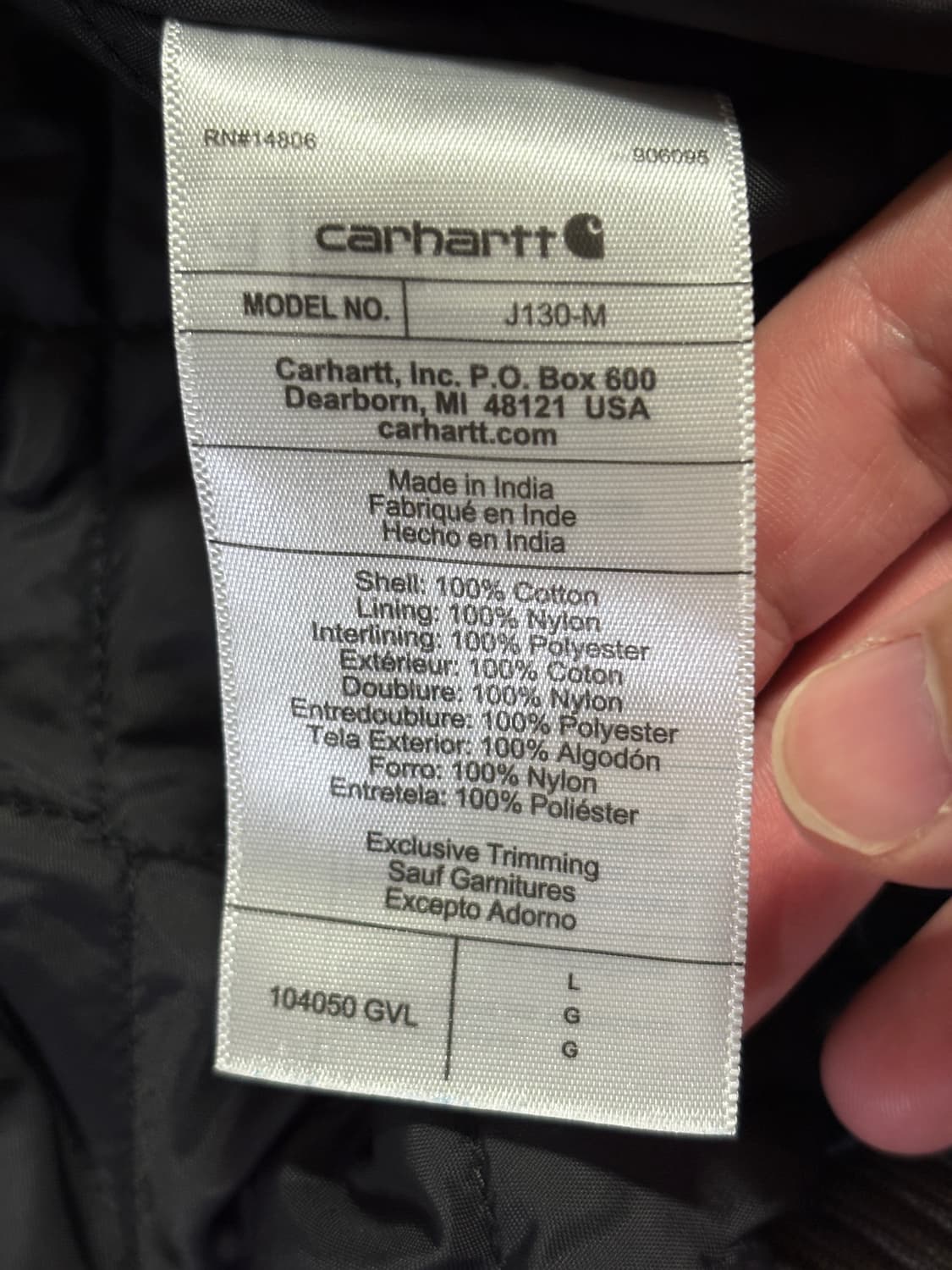 [L] 칼하트 빈티지 자갈색 j130 GVL 상품이미지5