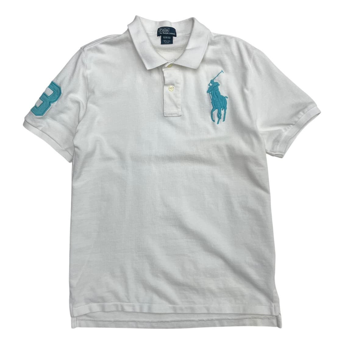 폴로 랄프로렌 민트 빅포니 화이트 카라 반팔 XL 상품이미지2