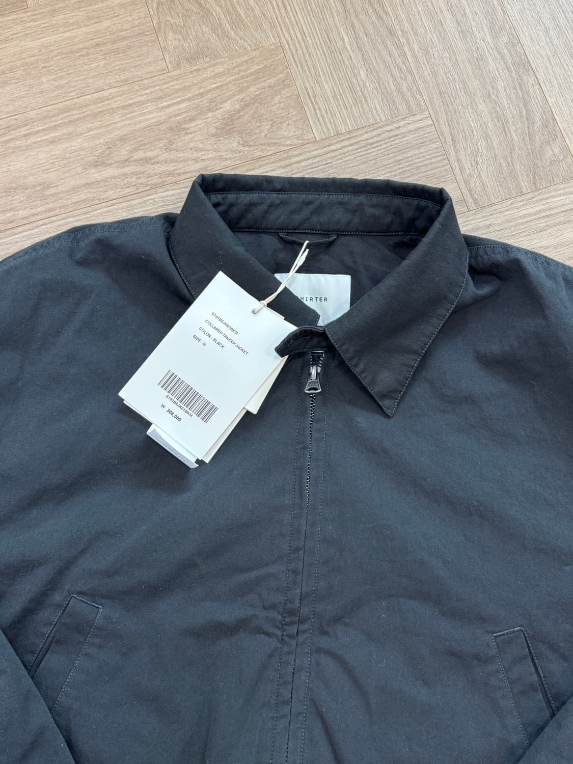셔터 26SS 카라 탱커 자켓 블루종 - 블랙 M 상품이미지2