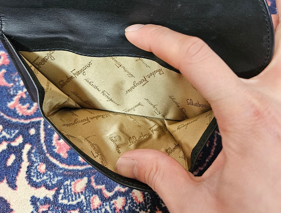 살바토레 페라가모 빈티지 가죽 지갑  상품이미지4