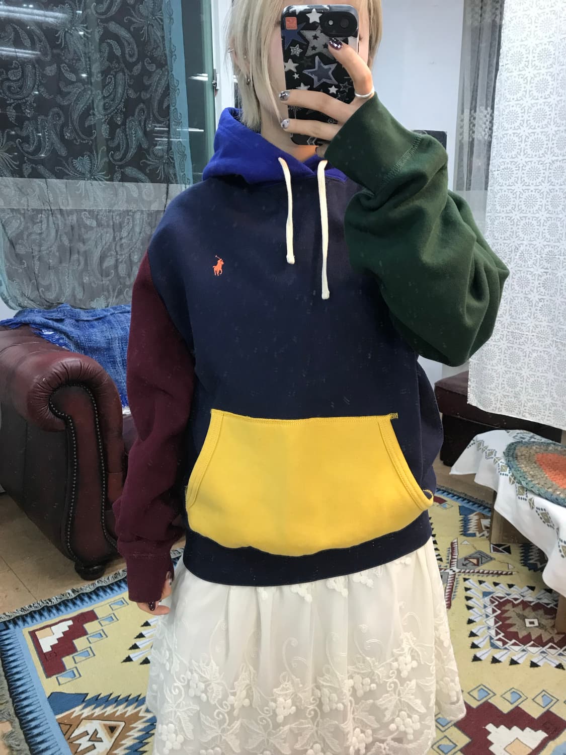 폴로 랄프로렌 멀티컬러 기모 후드티 (Z999) 상품이미지1