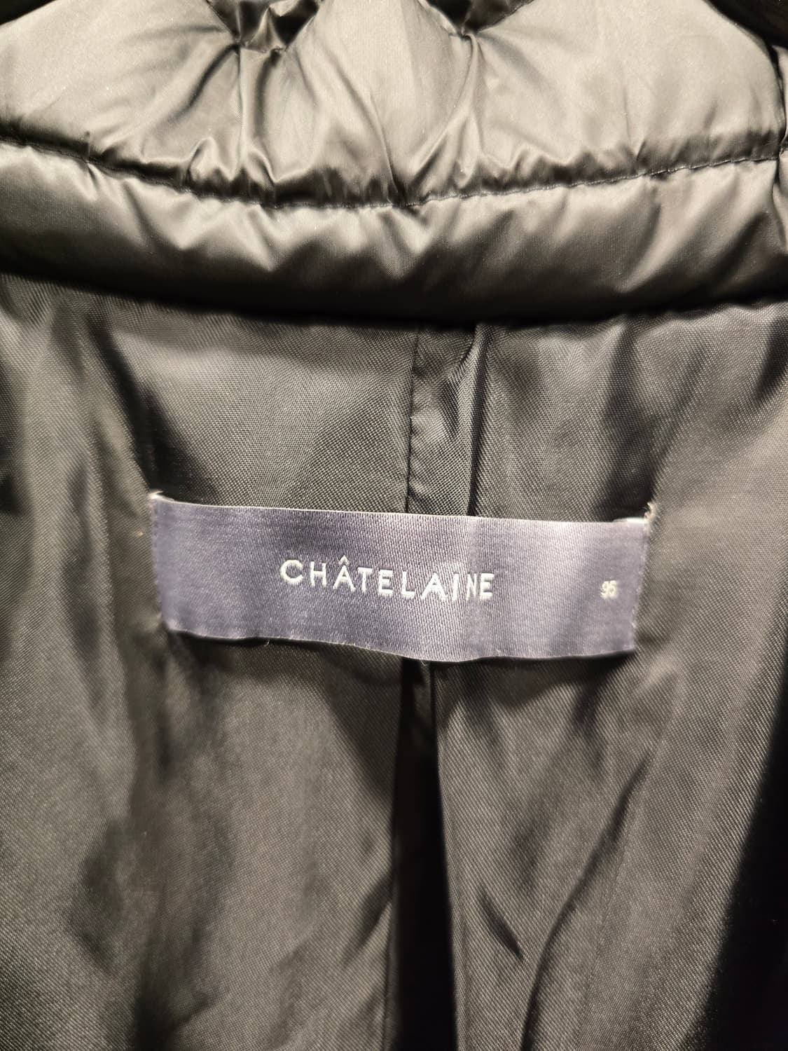 샤트렌 CHATELAINE 여성 다운 롱패딩 블랙 95 상품이미지7