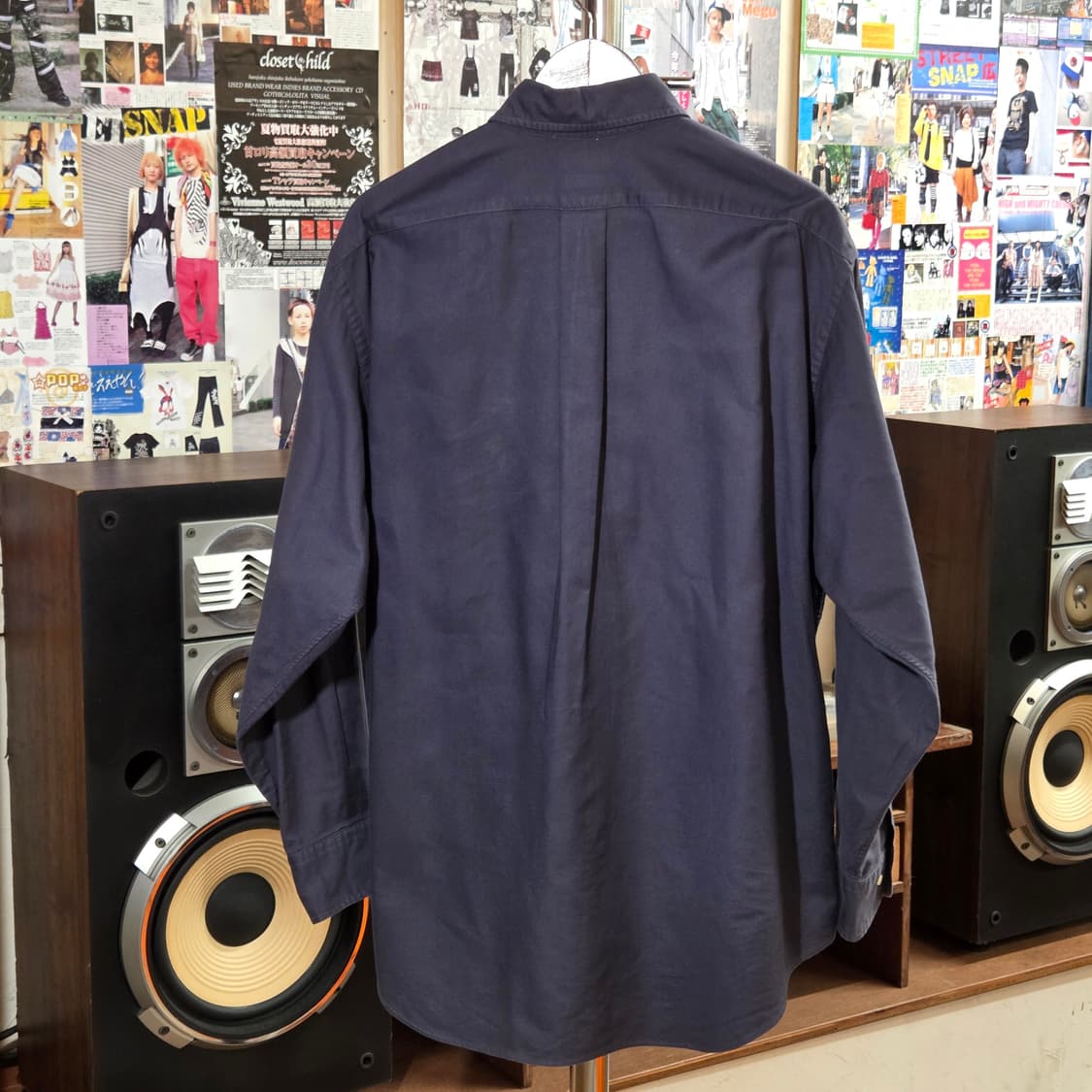 JPN 빈티지 차콜 퍼플 베이직 셔츠 상품이미지5