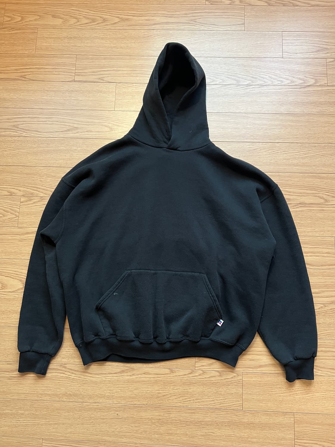 90s 러셀 빈티지 후드 블랙 XXL (우주매물) 상품이미지3