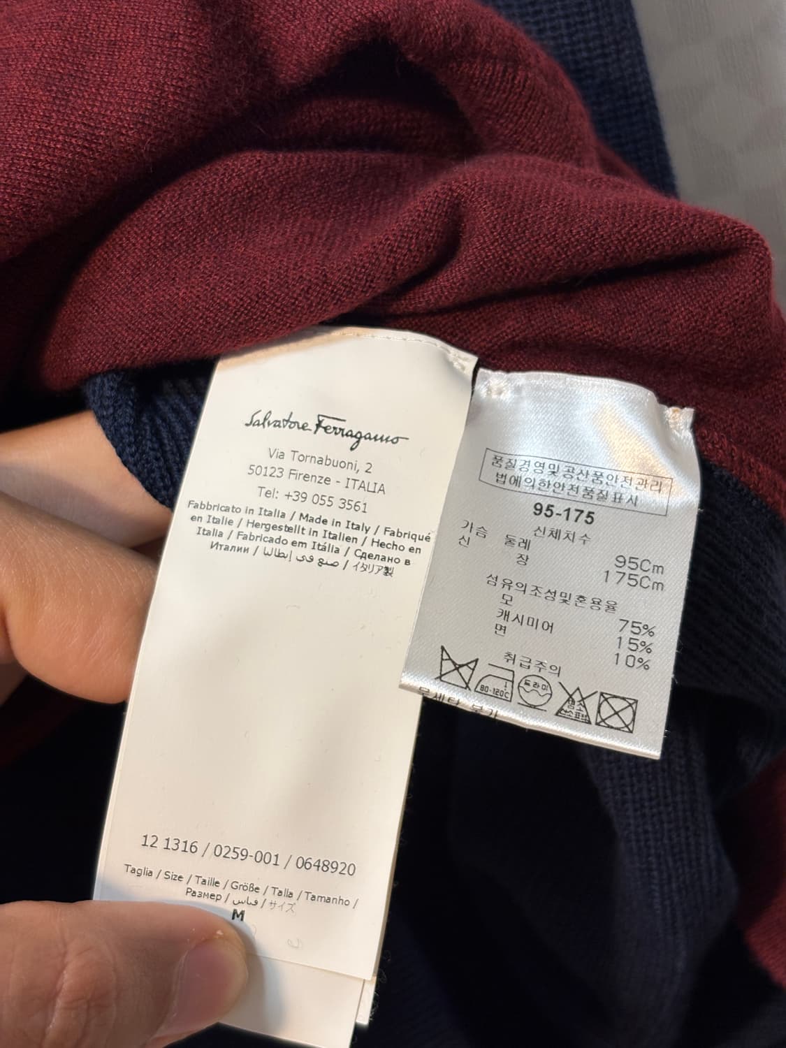 [백화점정품] 살바토레 페라가모 캐시미어 니트 상품이미지7