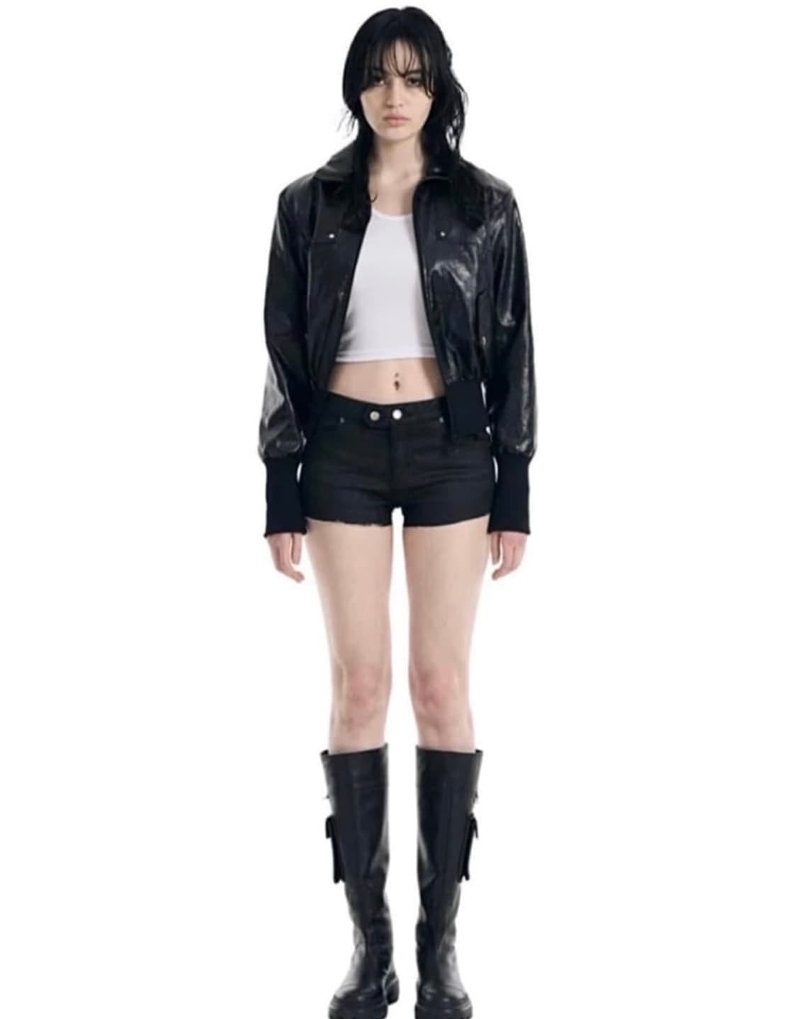 보헤미안서울 리벳 포인트 밴딩 점퍼 자켓 상품이미지2