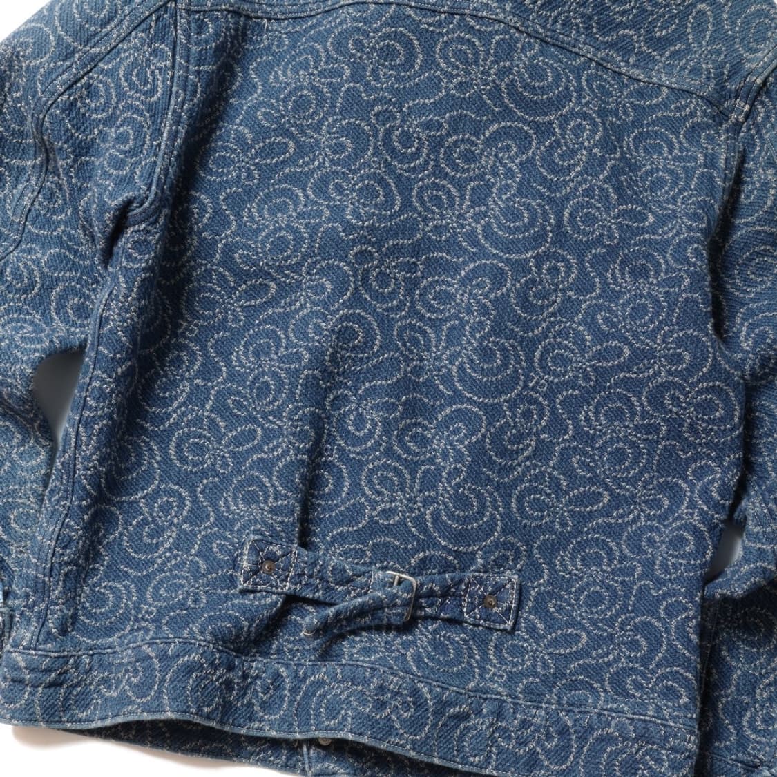 칼리 Calee Jacquard Type Two Denim Jacket  상품이미지9