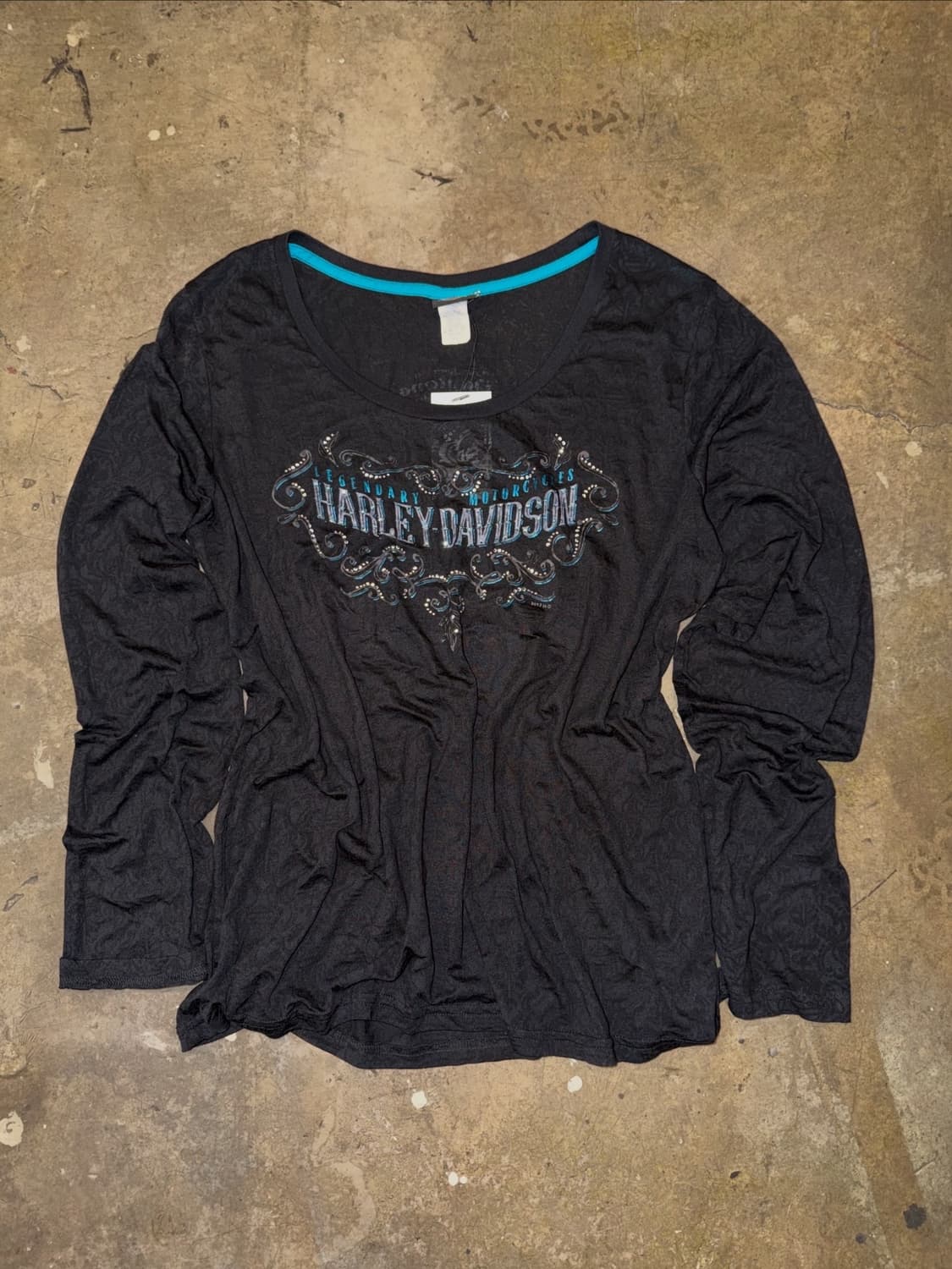 < Harley-Davidson Cubic Printing L/S > 상품이미지9