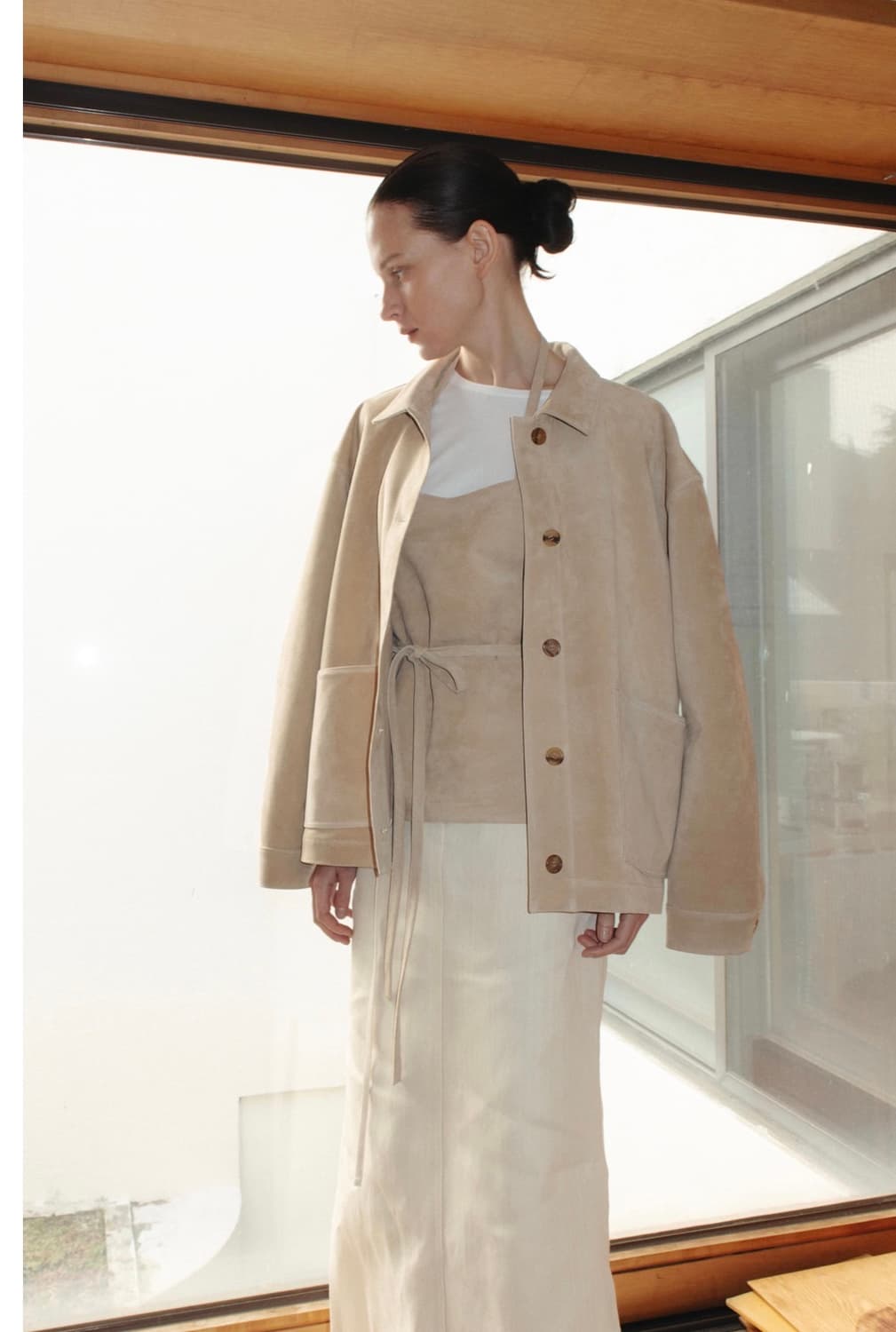 모노하 suede apron top 상품이미지2