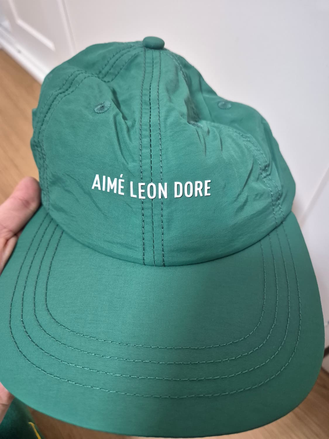 에임레온도르 나일론 볼캡 모자 그린 상품이미지2