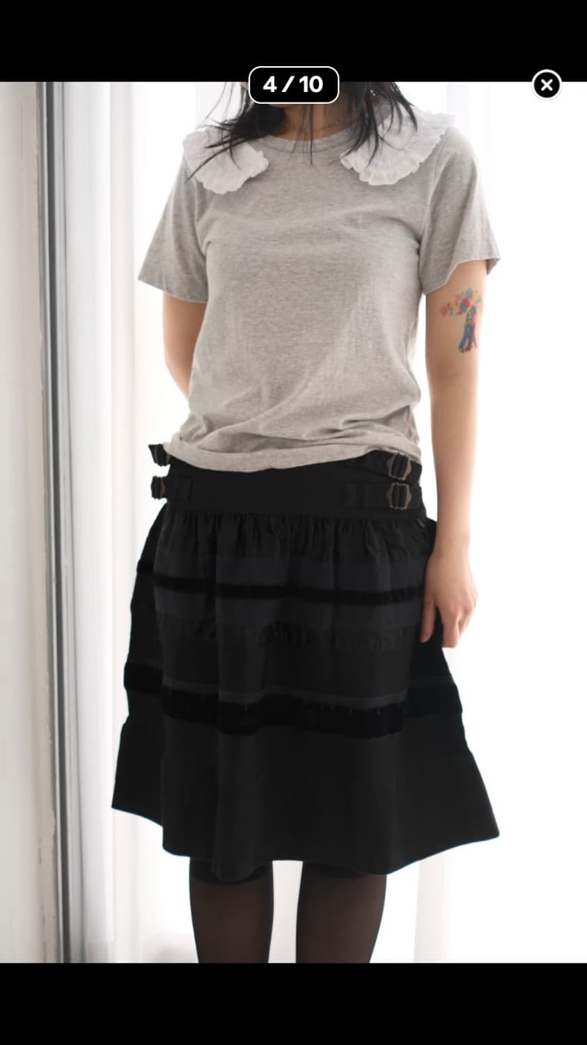 frill collar t-shirt 상품이미지4
