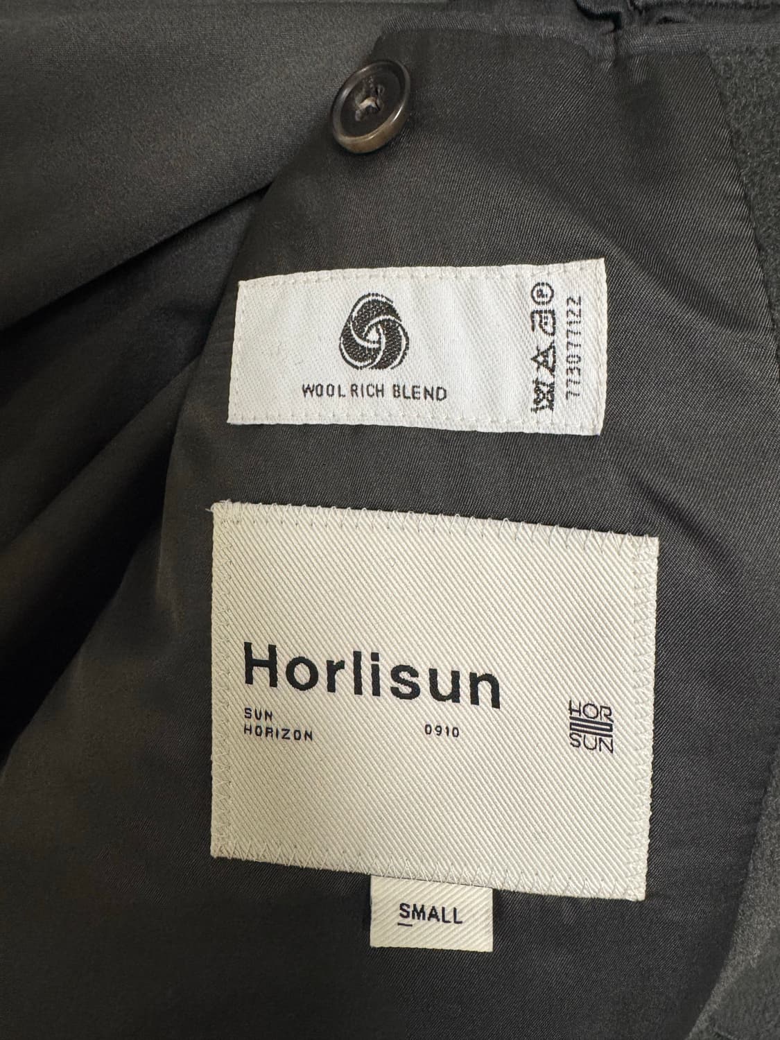 [S] 홀리선 윈터포트 발마칸 코트 차콜그레이 상품이미지2