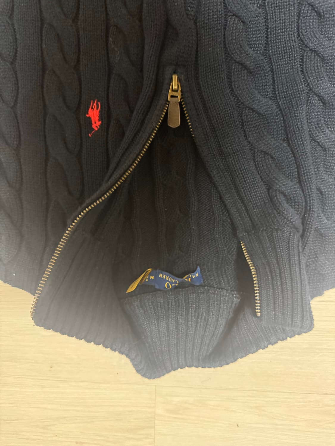 폴로 반집업 니트 상품이미지2