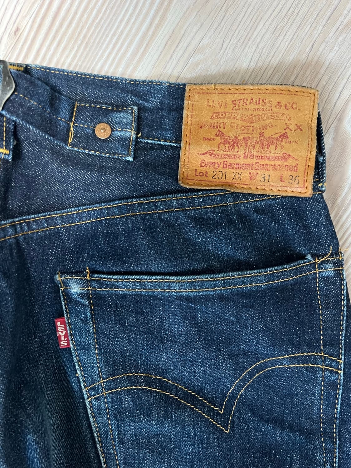90년대 levis 201 31x34 리바이스 LVC 빈티지 클로딩 상품이미지3