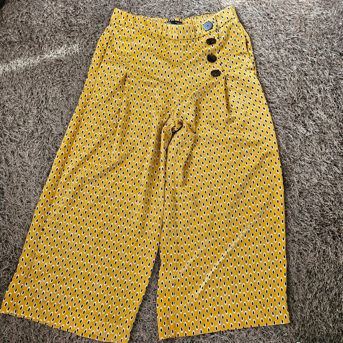 자라(ZARA) 사이드 버튼 도트 밴딩 팬츠 상품이미지2