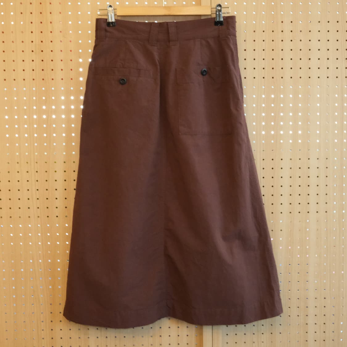 Mhl 버건디 미디스커트 상품이미지2