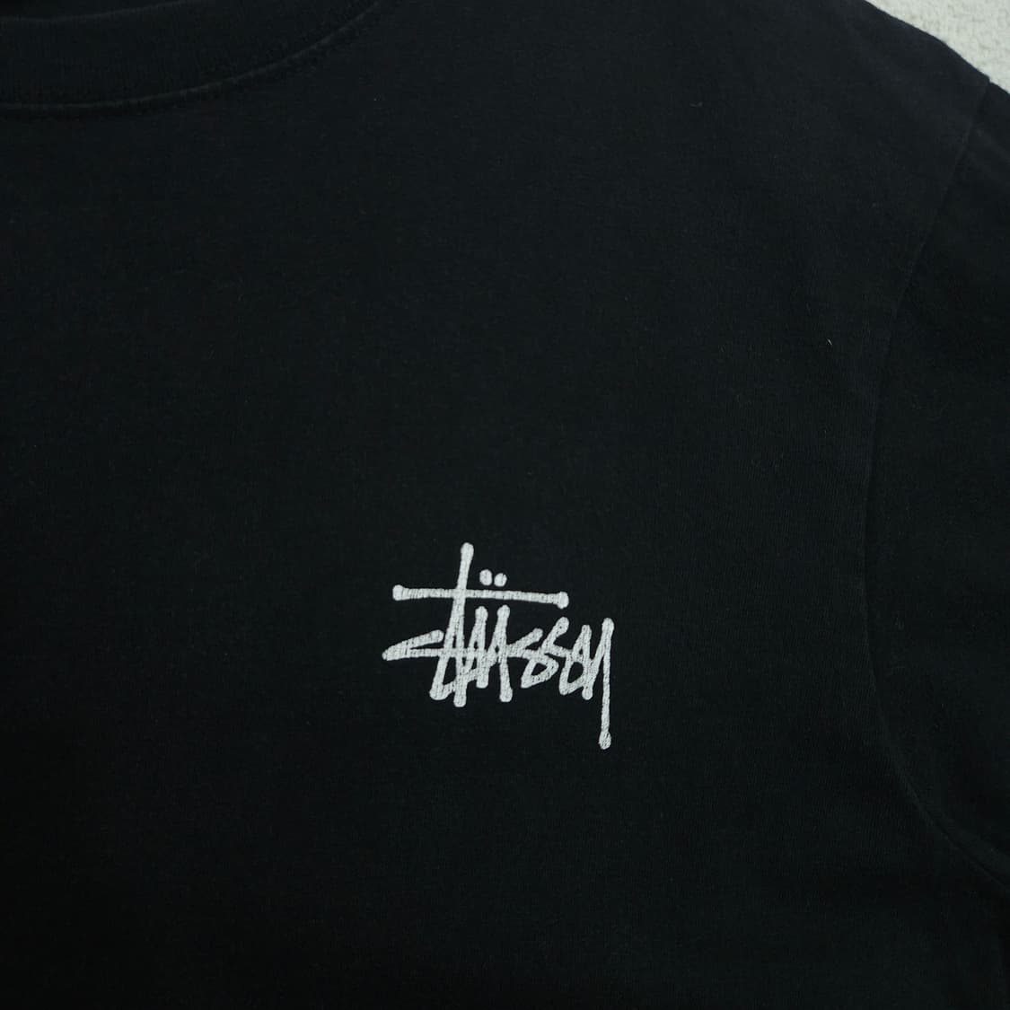 스투시 빅로고 반팔티 M 블랙 상품이미지4