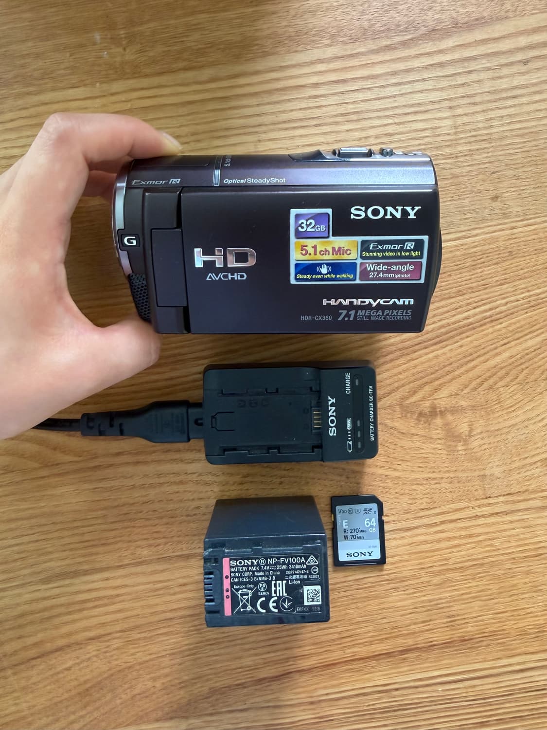 소니 hdr-cx360 핸디캠 풀구성 상품이미지1