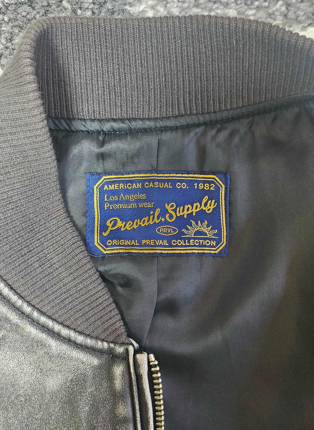 Prevail 프리베일 인조가죽 블루종 자켓 상품이미지3