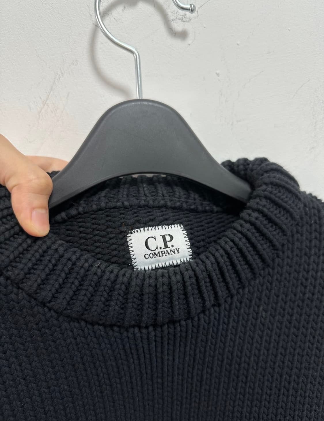 C.P. Company crew neck black knit 상품이미지2