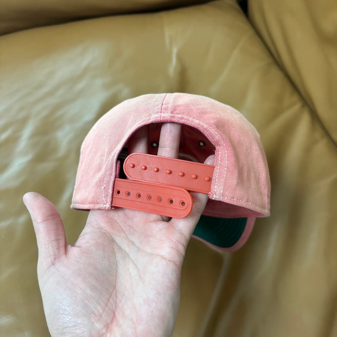 RRL 더블알엘 랄프로렌 폴로 윙로고 6패널 볼캡 모자 워시드 레드 상품이미지7