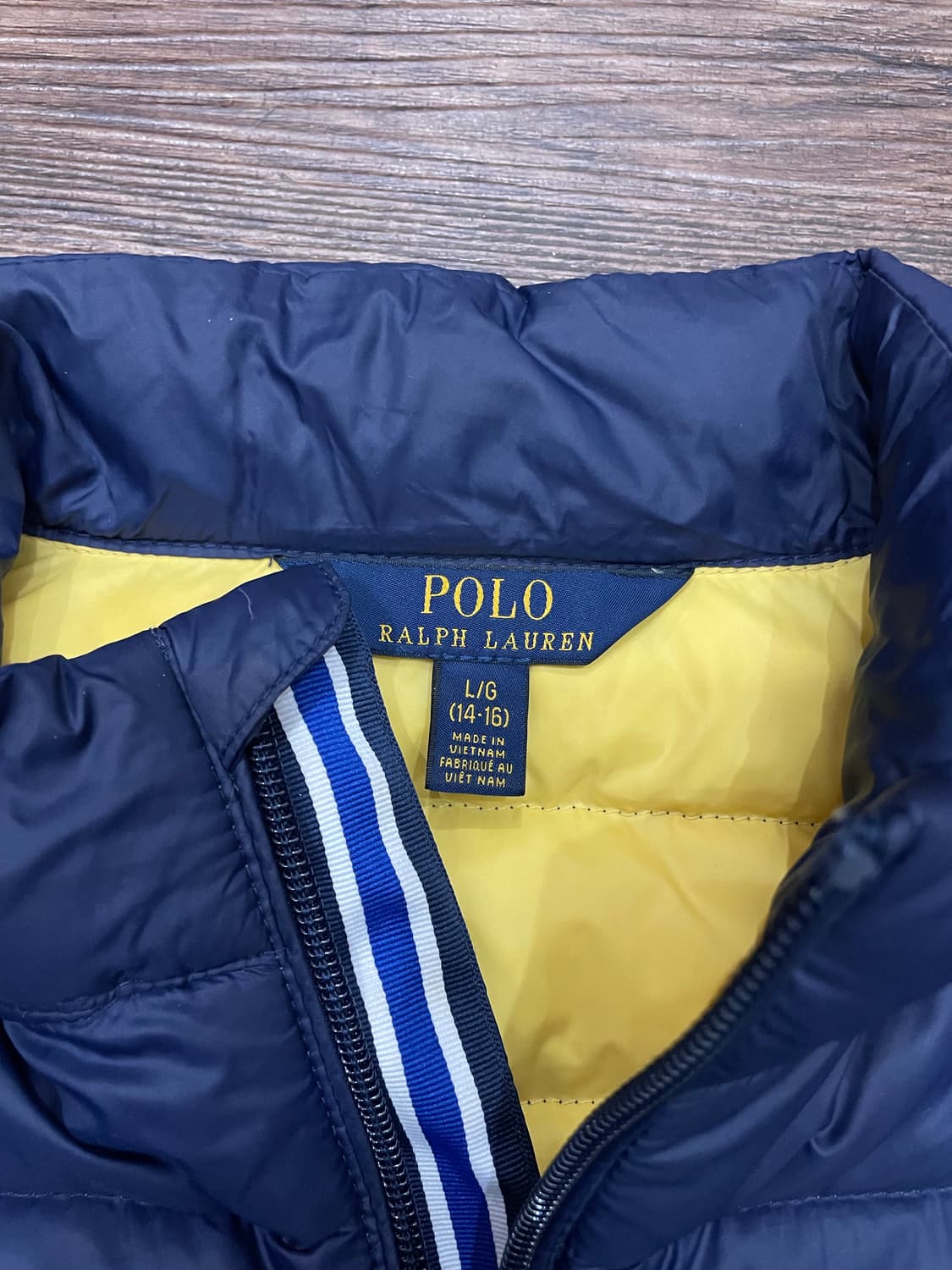 폴로 랄프로렌 다운 푸퍼 패딩 자켓 네이비 상품이미지7