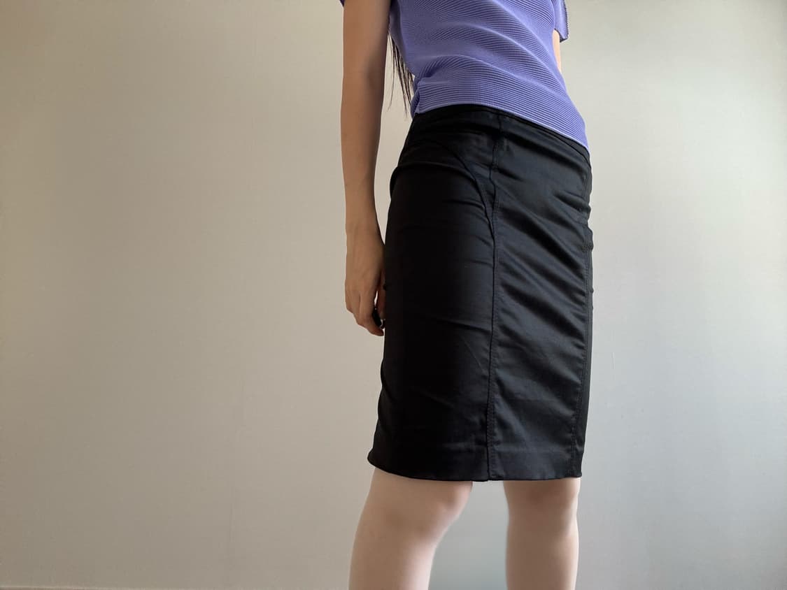 midi skirt, classic black 상품이미지1