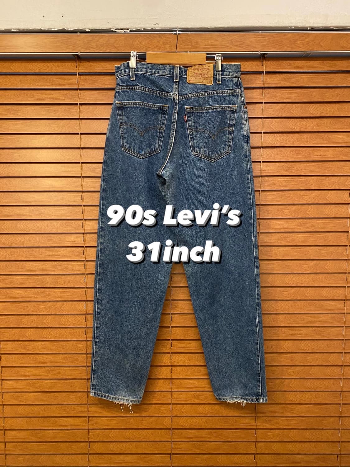(31inch) 90s 빈티지 리바이스 560 진청 상품이미지3